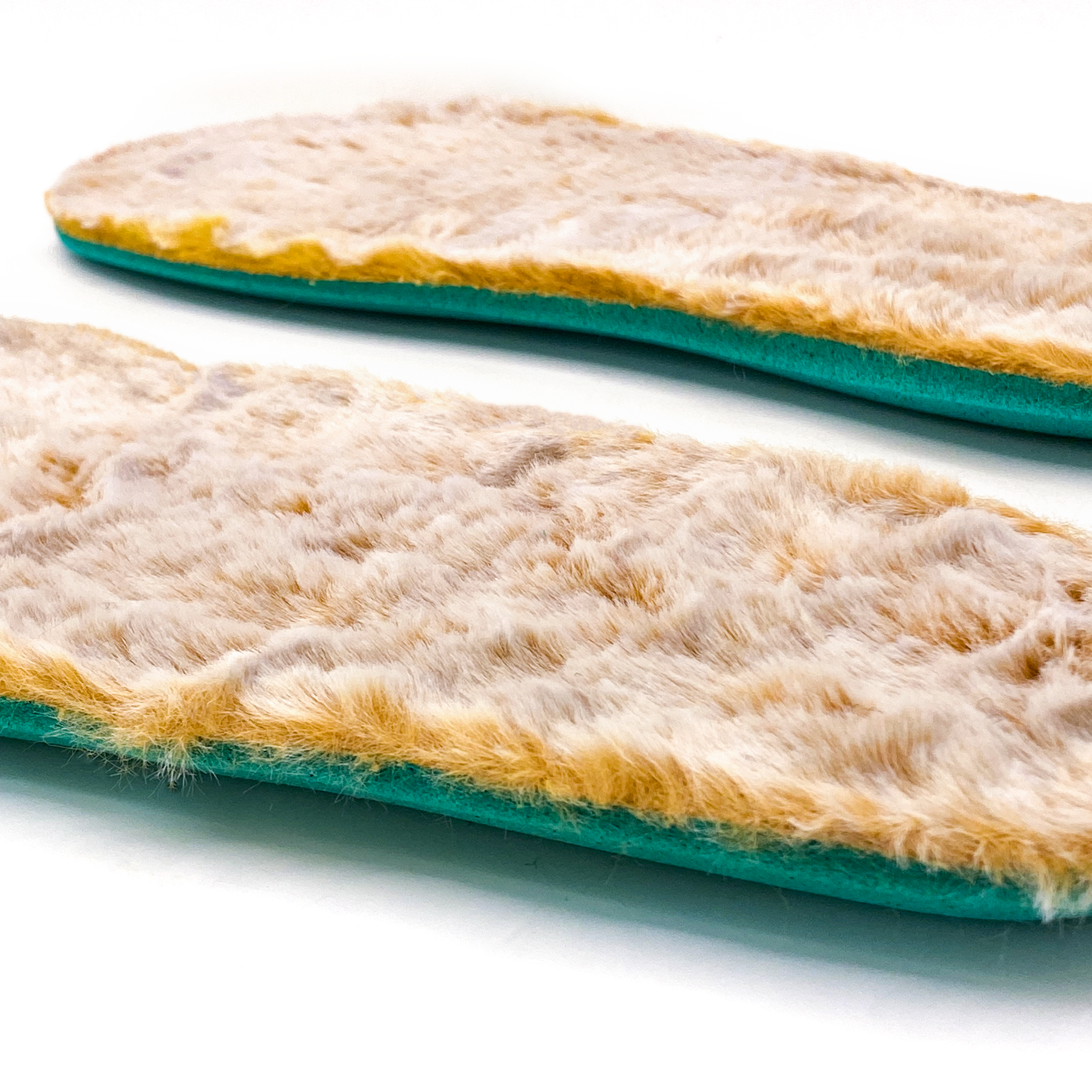 Natural Foam Insoles - Faux Fur - Cream