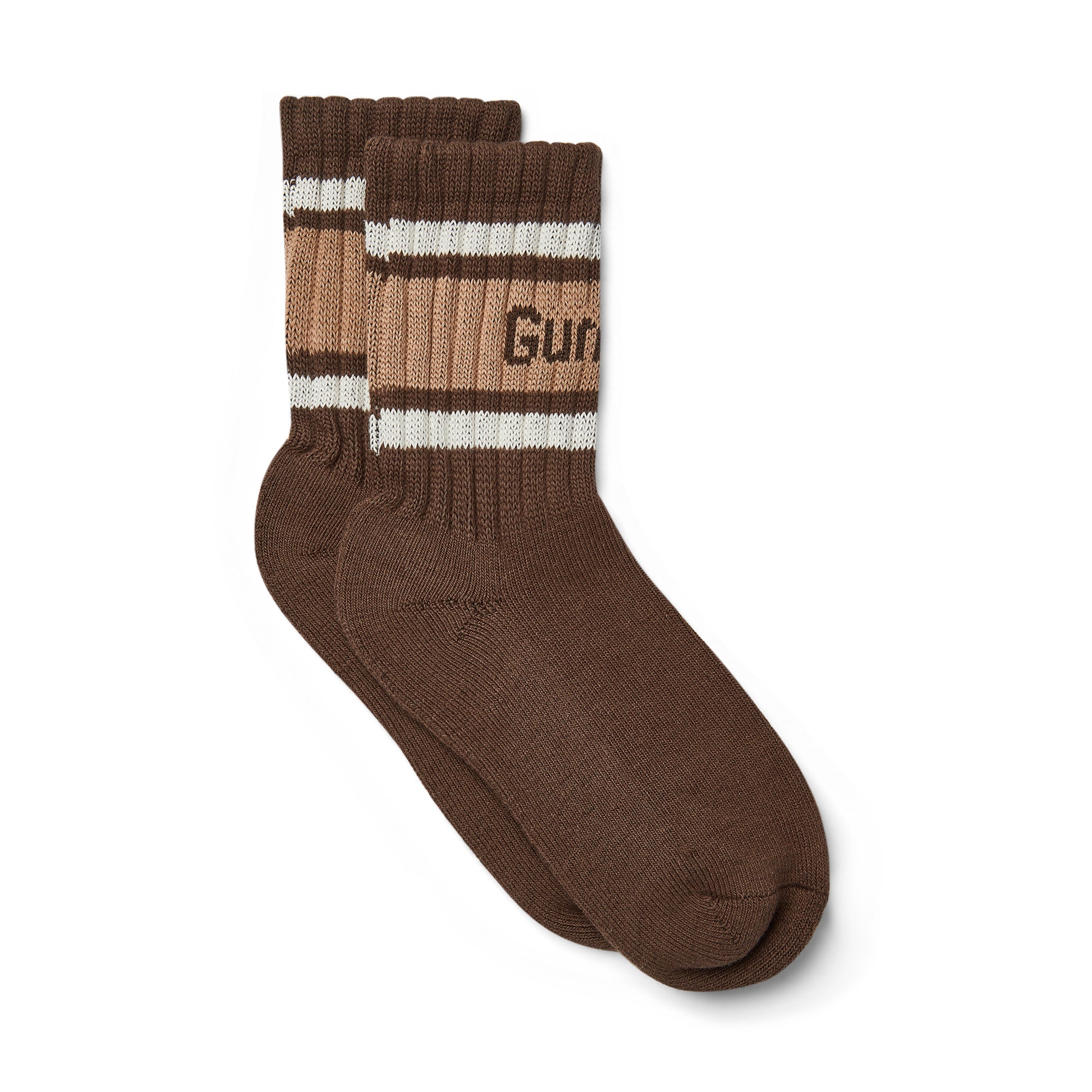 GUM Crew Sock - Men's - Chocolate & Cream - UK6-8 EU39-42