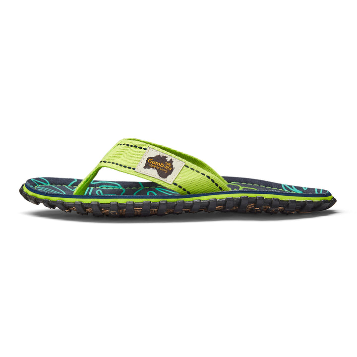 Islander Flip-Flops - Men's - Lime Hibiscus